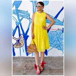 Lilly Pulitzer Yellow Eyelet Dress